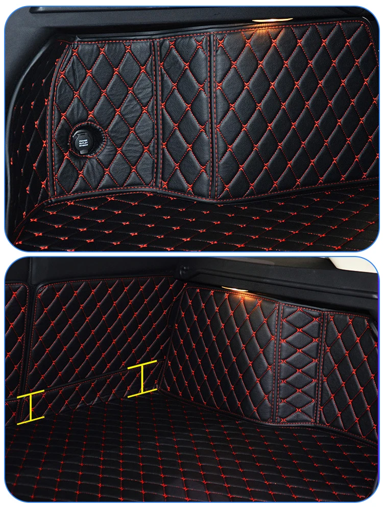 For Changan cs95 2017-2023 Car Styling Trunk Protection PU Leather Mat Catpet Interior Modification Cover Part Accessories