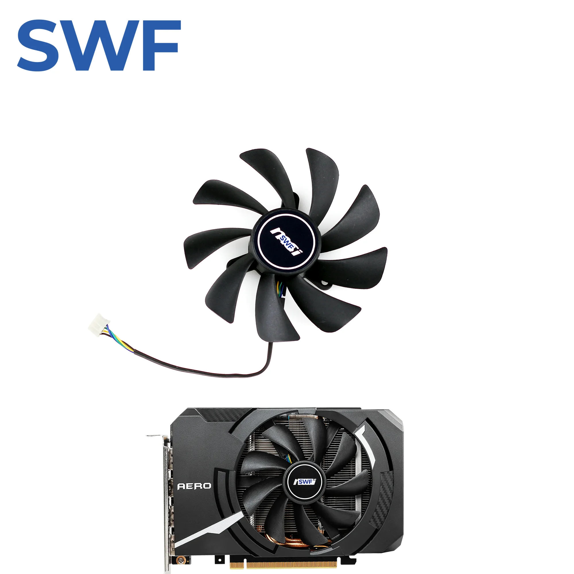 95MM HA10015H12SB-Z Cooling Fan For MSI GeForce RTX 3060 Ti 3050 2060 GTX 1660 AERO ITX Graphics Video Card Cooler Fan
