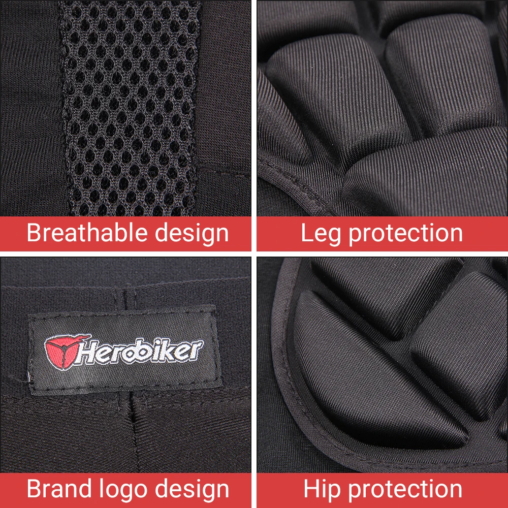 Motorrad Reiten Hosen Anti-fallen Motorrad Shorts Schock-absorbieren Outdoor Sport Schutz Gears Oberschenkel Hüfte Schutz Hosen