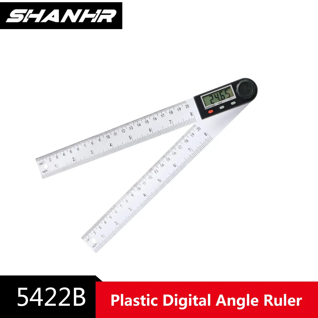 

SHANHR 200/300 mm Digital Angle Finde Plastic Digital Protractor Inclinometer Electron Goniometer Protractor Angle Ruler Meter