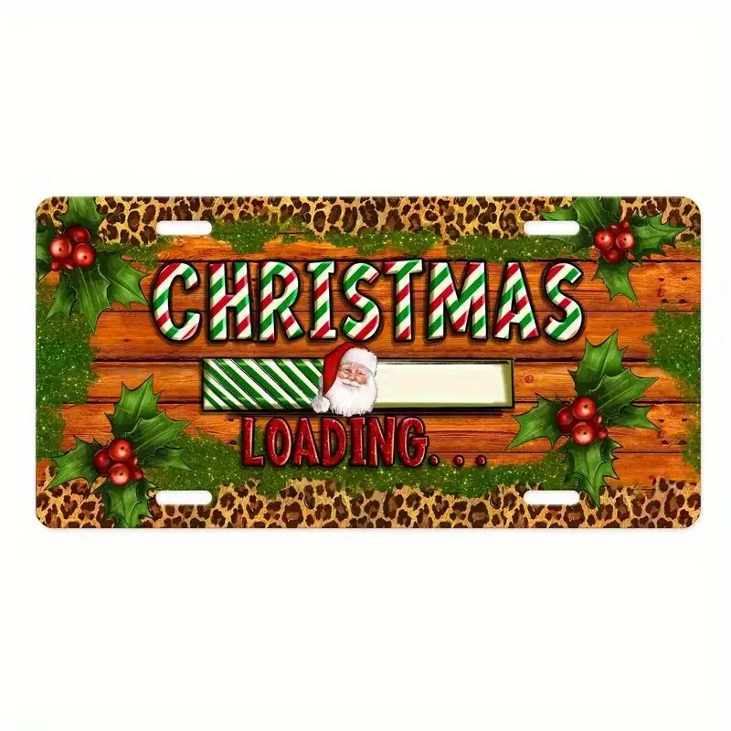 1pc 2D Flat 15.24x30.48cm Aluminum License Plate Tag | Polished Metal, Fade-Resistant, Easy to Install, Universally Applicable f