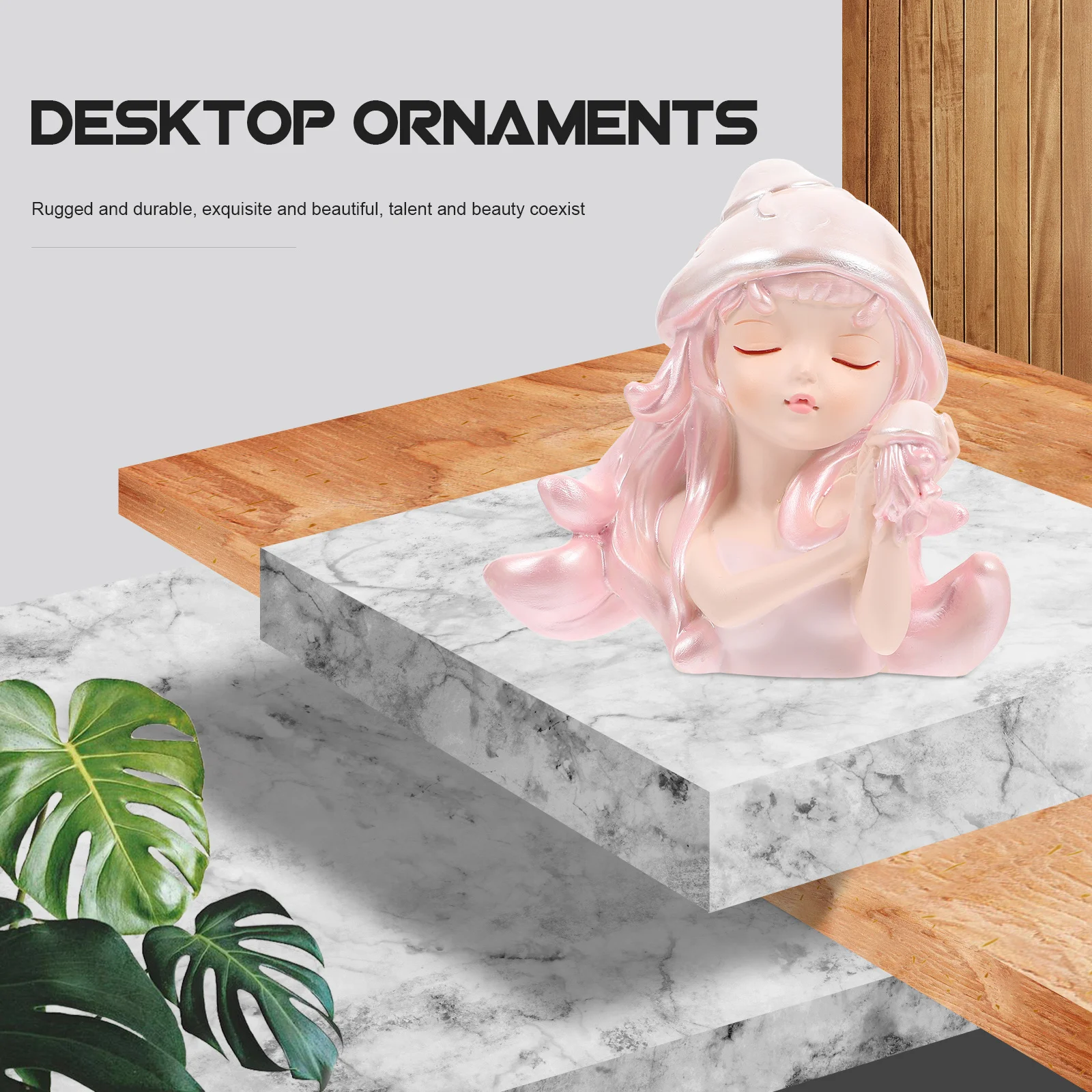 

Lovely Resin Ocean Desktop Decoration Exquisite Indoor Ornament for Valentine's Day Gift Unique Art Craft