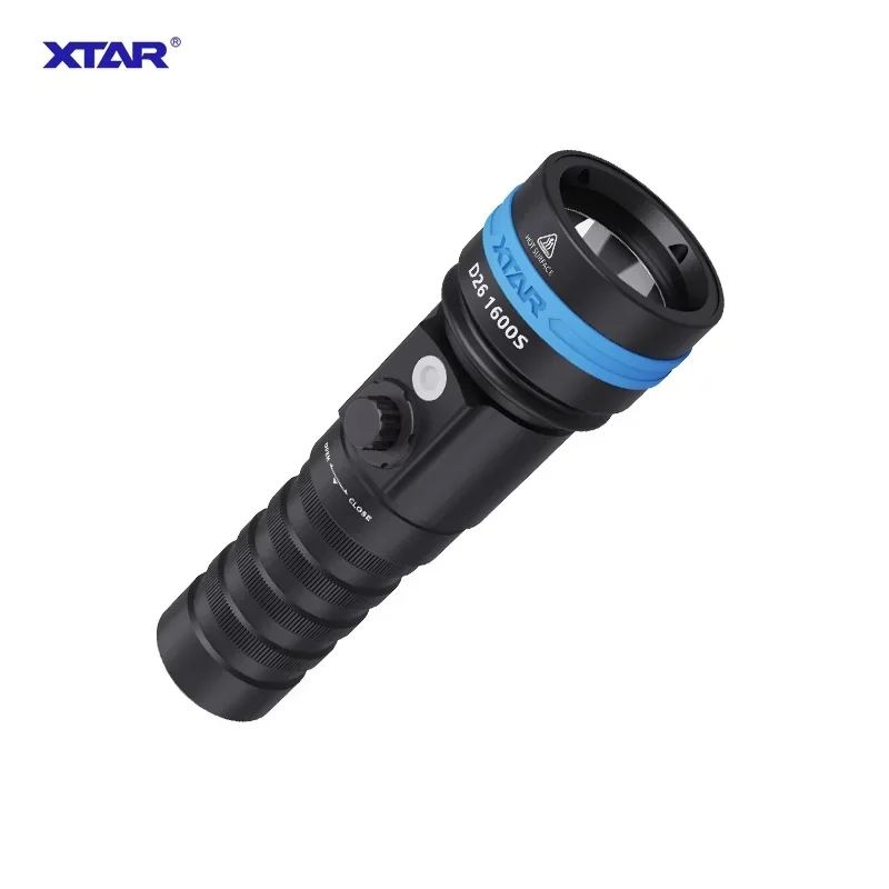 XTAR D26 1600S Diving Flashlight CREE XHP35-HI D4 LED 1600 lumen beam distance 432 meter 100 meter diving depth