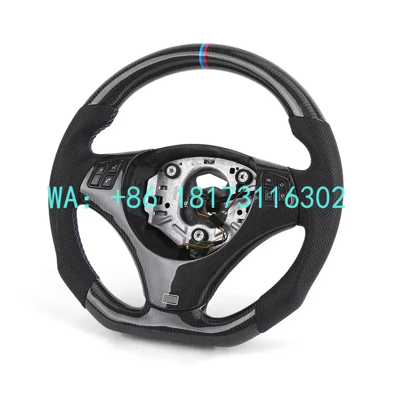 Руль Volant из перфорированной кожи и карбона для BMW 3 серии E82 E87 E88 M3 E90 E91 E92 E (производство Китай, 2026 год)
