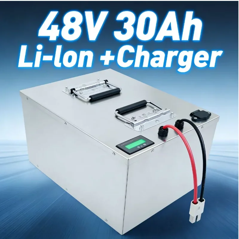 

Бесплатная пользовательская литий-ионная батарея 48 В 30 Ач 18650 | Встроенный BMS | Высокая мощность 2000 Вт | Быстрое зарядное устройство 5А в комплекте | Ultimate Power для
