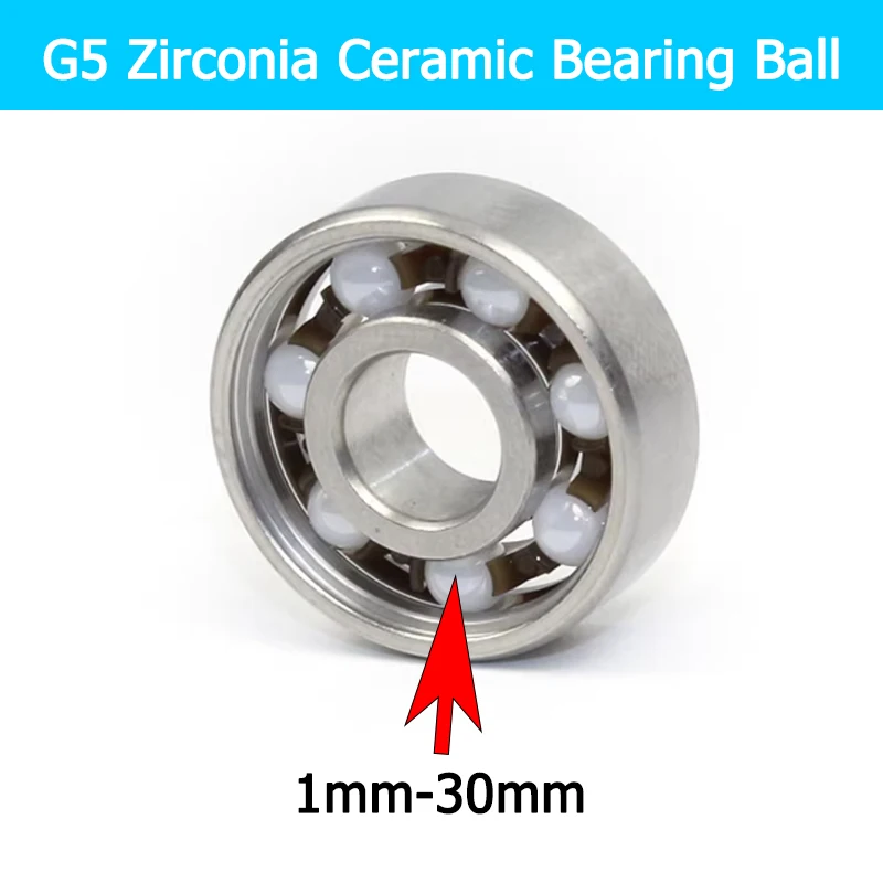 G5 Zirconia Ceramic Bearing Ball 1mm-30mm, Wear-resistant High Hardness Sphere for Bearing & Industrial Equipment