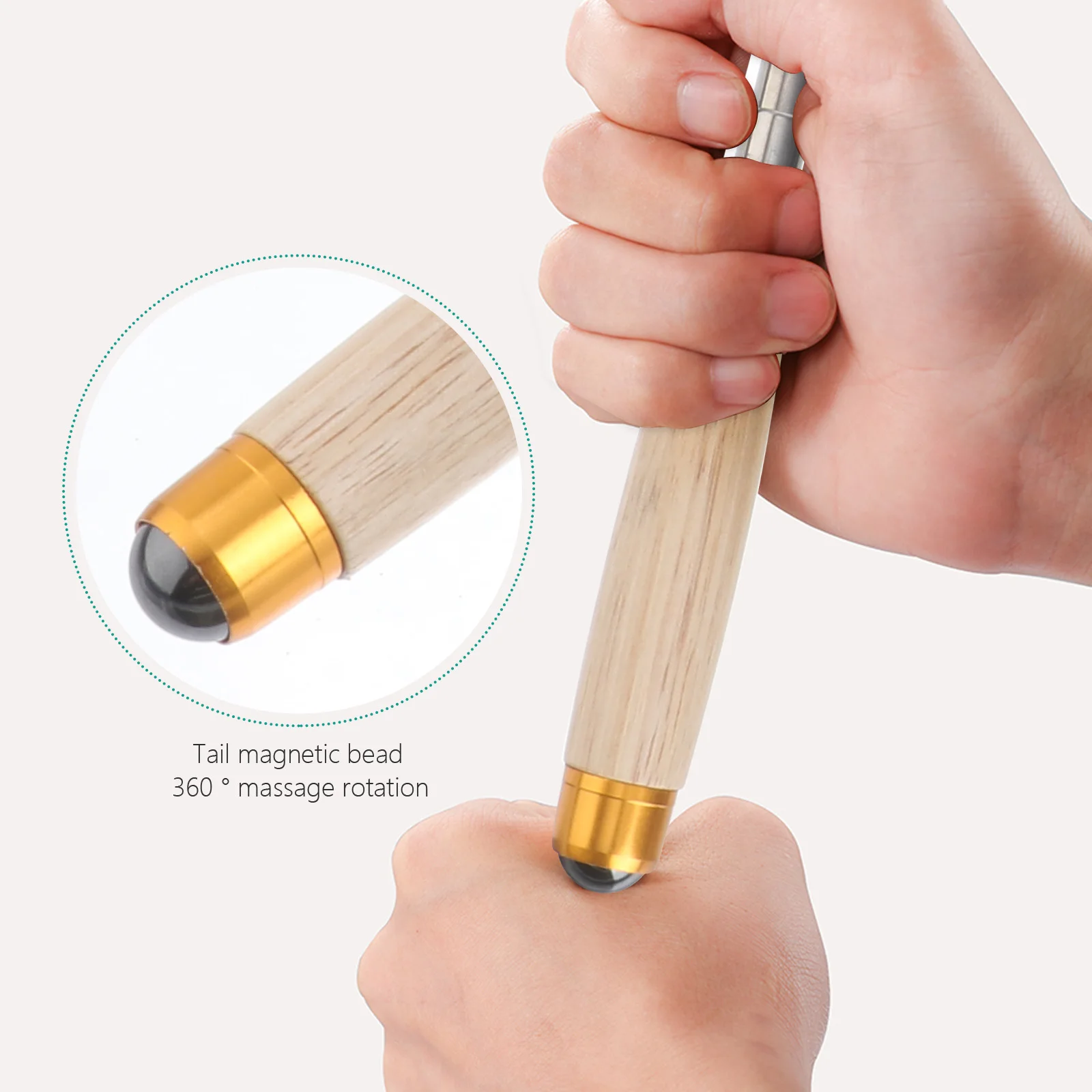 أداة خدش الظهر الخشبية القابلة للتمديد لتدليك الاسترخاء وتخفيف الحكة في أي مكان