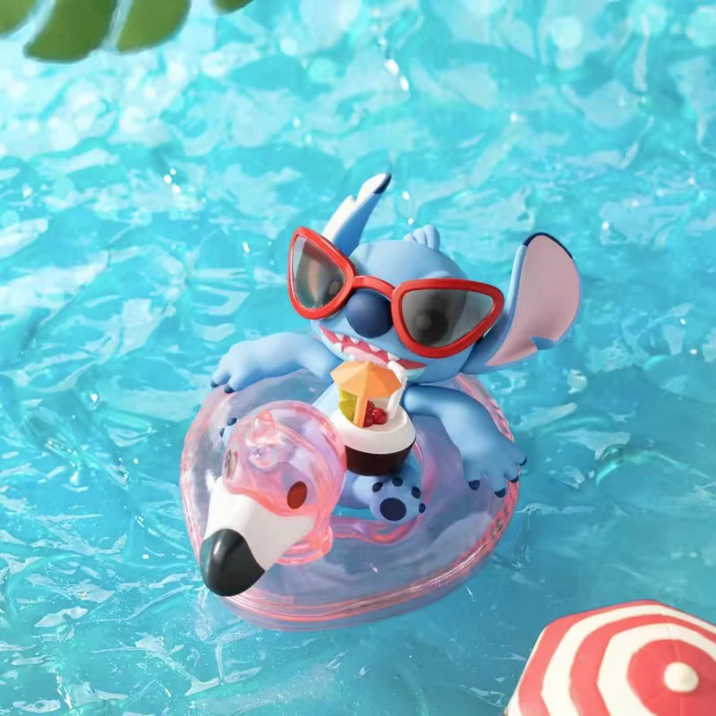 Genuine Disney Stitch Summer Carnival Series Blind Box Anime Kawaii Trendy Model Collection Doll Toys Ornaments Surprise Box