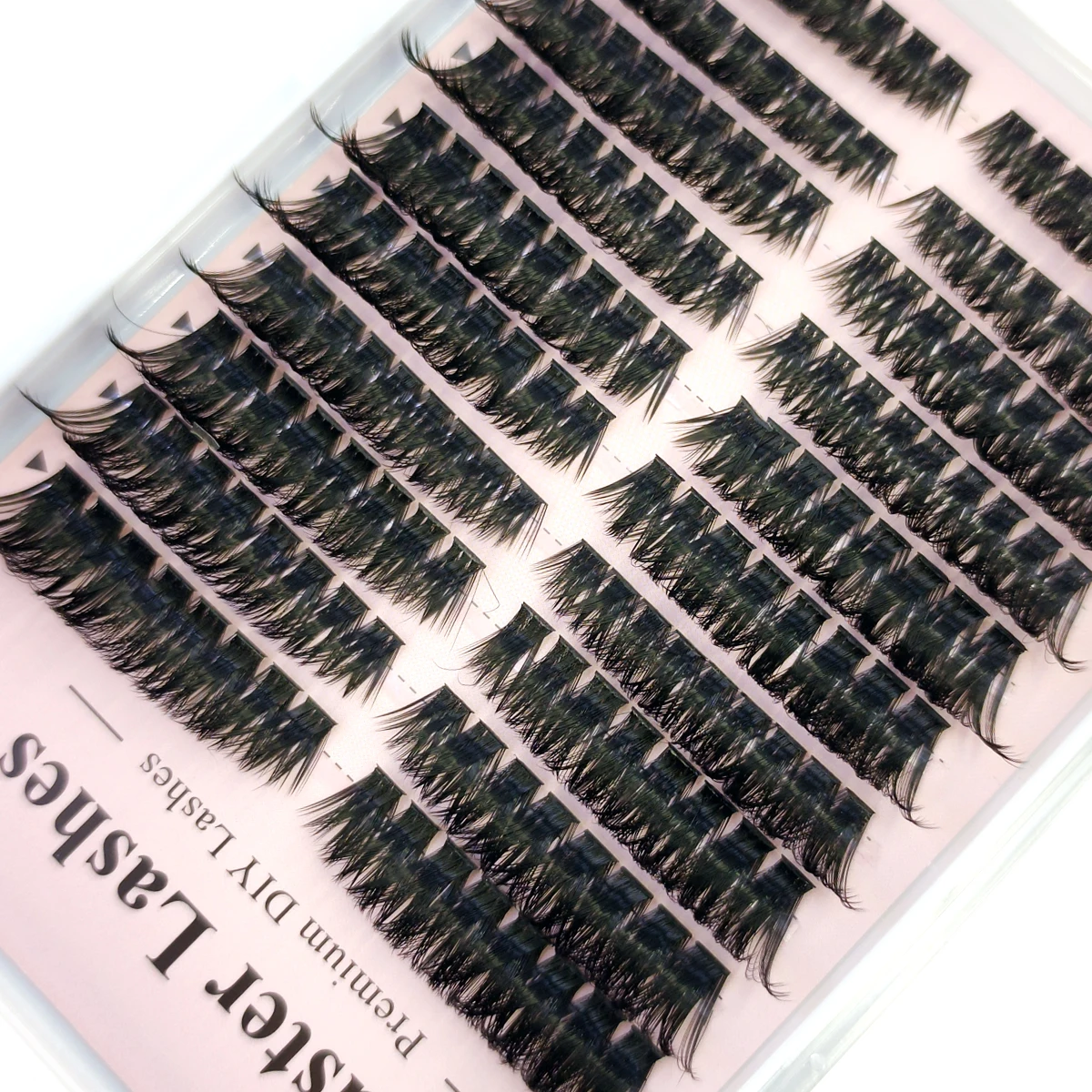 60-reihiges DIY-Wimpernverlängerungs-Set, Cluster, individuelles Wimpern-Set, Mix-Stile, 10–18 mm, mit Bindung und Dichtung, Augen-Make-up-Werkzeug – Detail 18