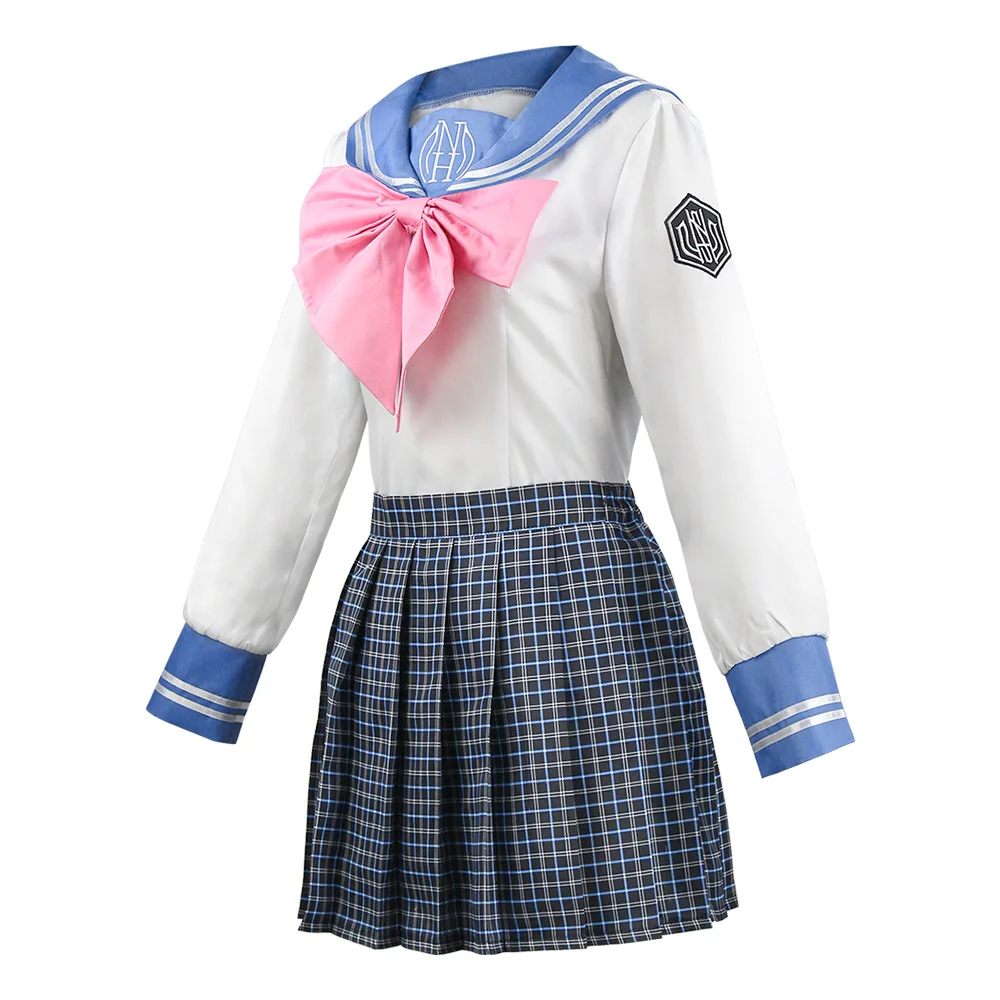 Game Maizono Sayaka Dangan Cosplay Costume JK Uniform Halloween Carnival Cosplay Maizono Sayaka Customized Clothes