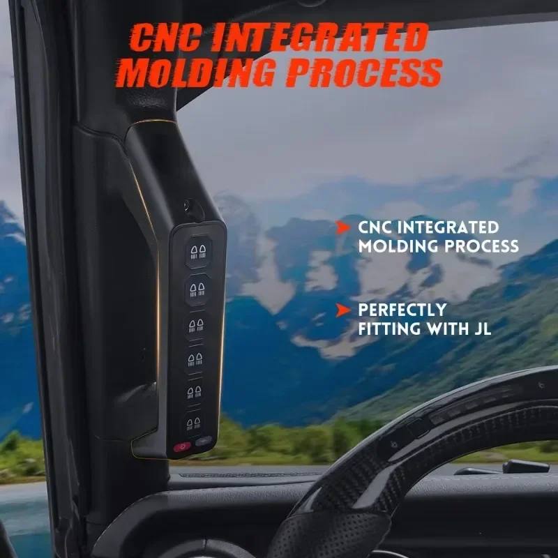 6 عصابة المقبض لوحة التبديل ل جيب رانجلر JL المصارع التحكم اللاسلكي 2018 2019 2020 2021 2022 2023