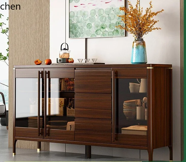 Dining Side Cabinet Integrated Against The Wall, Living Room Home Storage Locker, Multi-functional Kitchen LockerX12