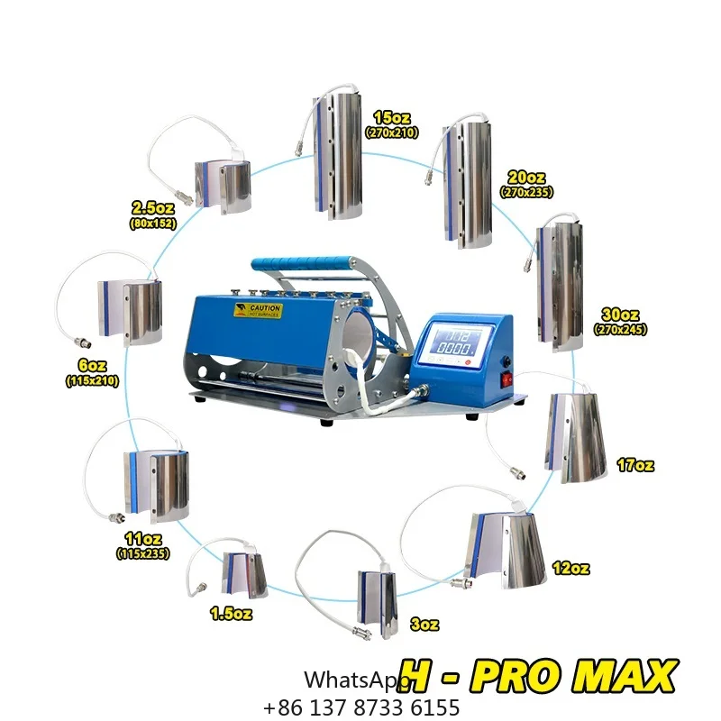 

Пресс для кружек 10 в 1 с 1,5 унции/2,5 унции/3 унции/6 унций/11 унций/12 унций/15 унций/17 унций/20 унций/30 унций подогреватель кружки для обычных кружек и конических кружек