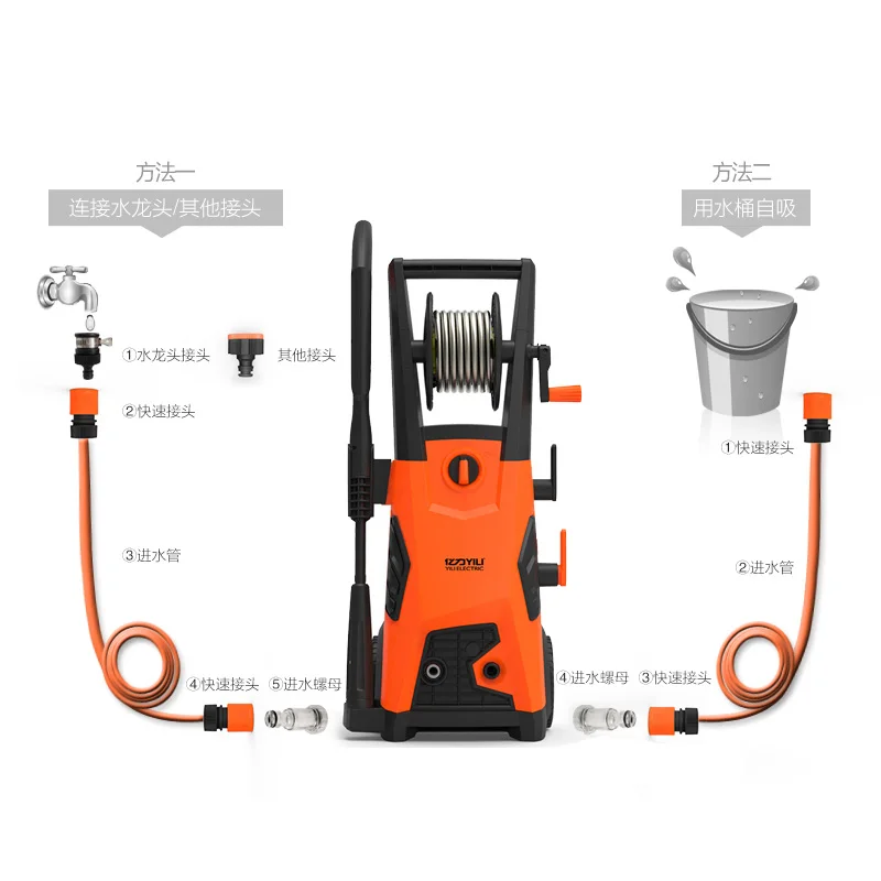 Electric Steel Car Washer Durable Automatic High Pressure 150Bar 7L/Min 220v Hot Sale 220V 50Hz