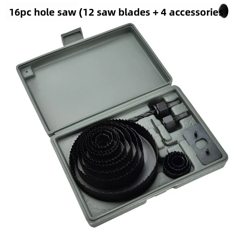 MultiSize Woodworking Hole Saw Kit for Wood Plywood Gypsum Board Drill Bit Set with Hole Enlargers for Precise Cuts