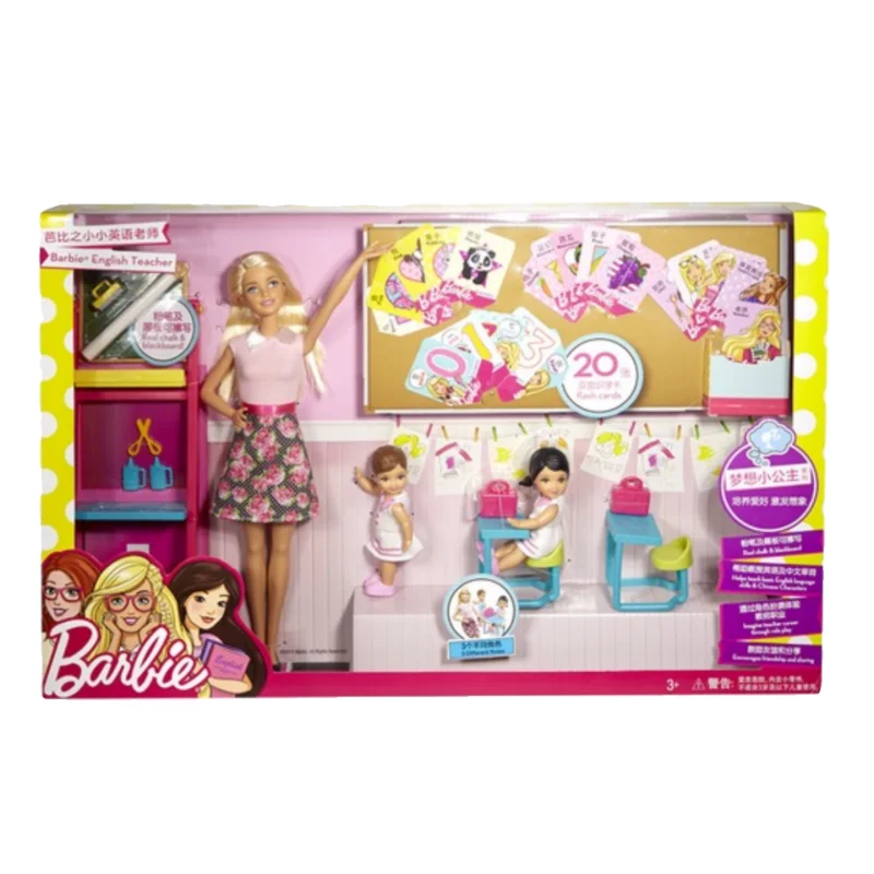 In Stock Barbi e Original Little English Teacher Classroom Ffb19 Little Traveler Doll Cuddly Toys Ornament  Friend Birthday gift