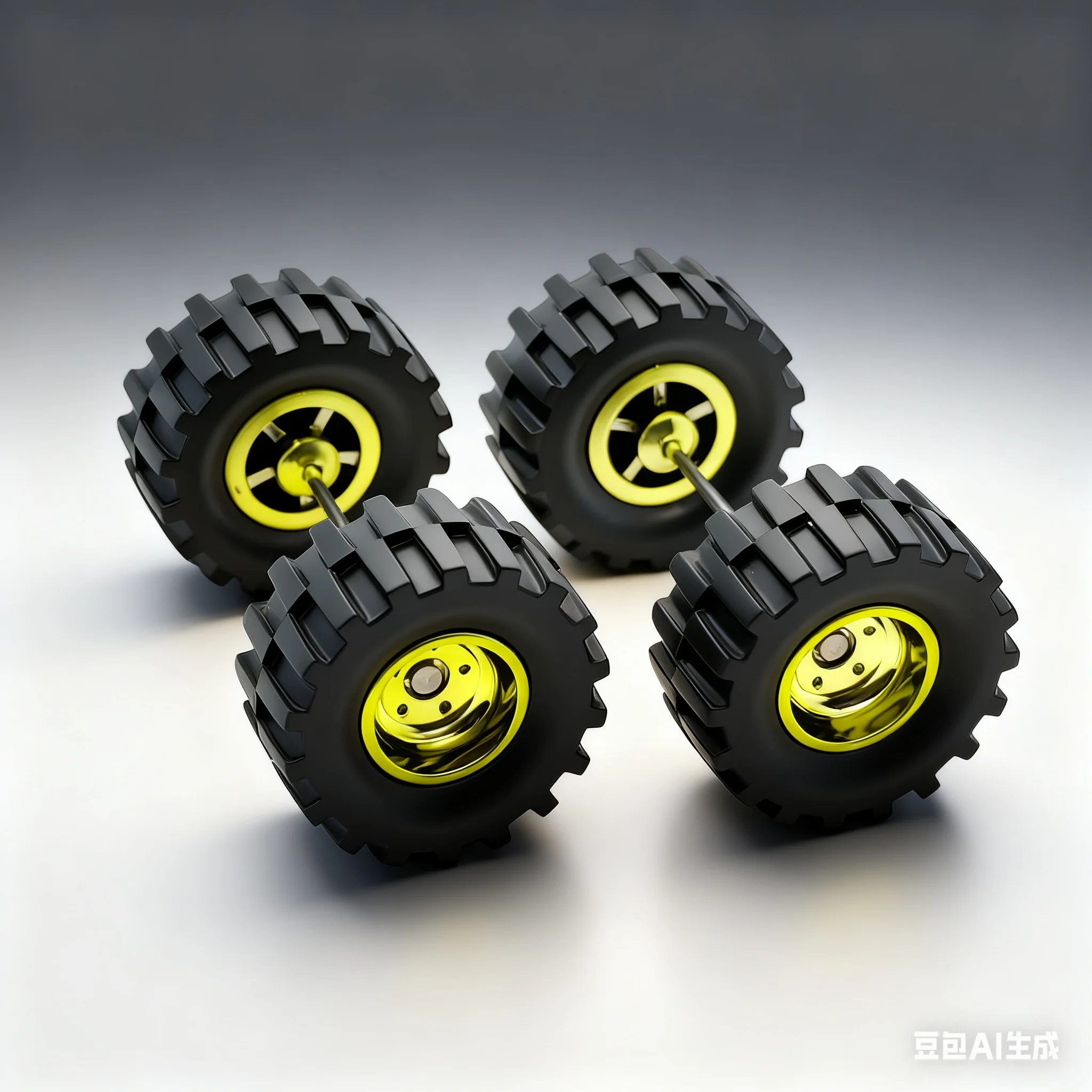 1 set 1/64 Custom Off-Road Wheels 14.6mm ORM Series for Hot Wheels