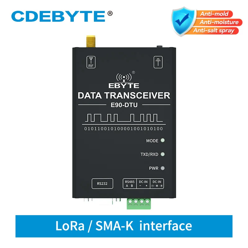 

Модуль LoRa, беспроводной приемопередатчик данных 433 МГц, 1 Вт, 10 км, дальность действия RSSI LBT CE FCC RoHs, модем E90-DTU (400SL30P)