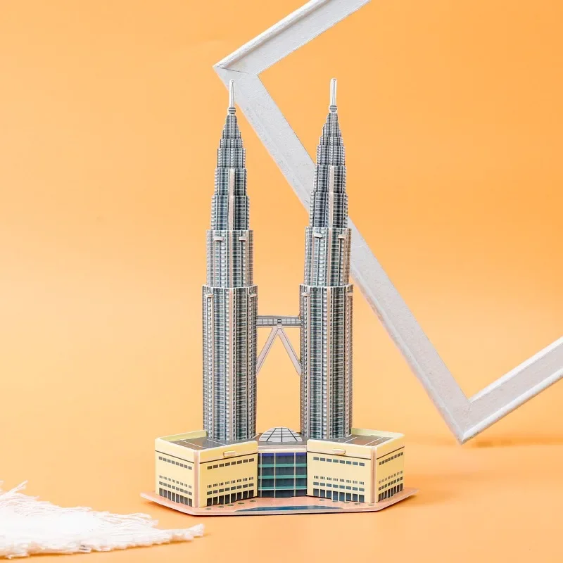 3D Paper Puzzle Eiffel Tower Model, World‑Famous Building DIY Handmade Jigsaw, Kids Educational Puzzle Toy