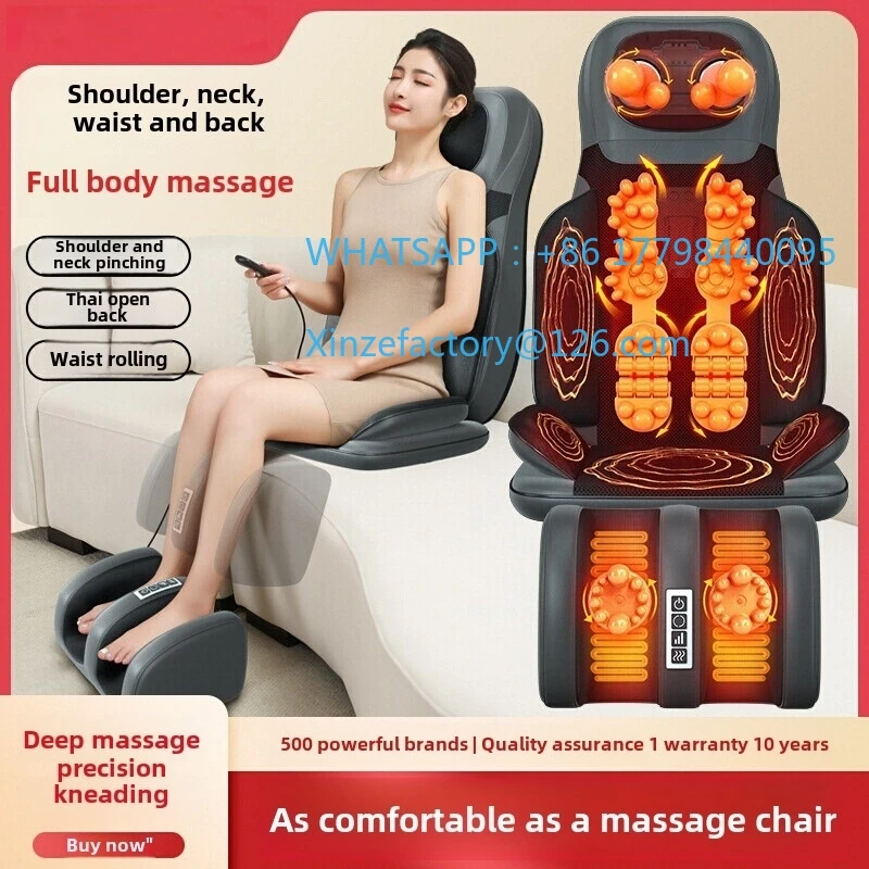 

Customizable 5 in 1 Folding Chair Type Massager Massage Chair Power Full Body Massager Neck Shoulder Rolling Pad Waist Back Cerv