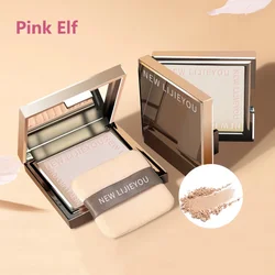 Waterproof powder with mirror, durable makeup, full face coverage, compact powder, cosmetics base, 3 colors