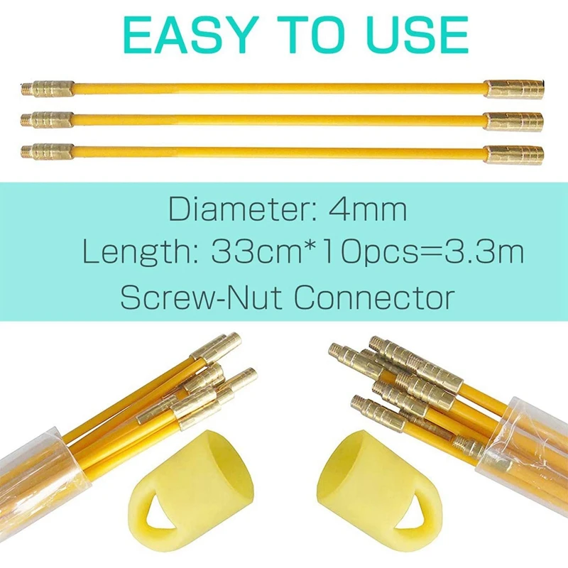 Nieuwe 33Cm Koperen Transparante Buis Met Rubber Gecoate Kunststof Stalen Glasvezeltrekker Kan Worden Aangesloten Via De Muurlijn