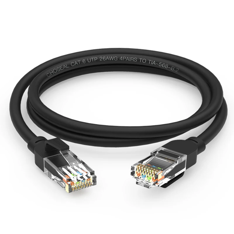 Choseal RJ45 Cat6 Ethernet Patch Internet Cable UTP 26Awg Network Internet Cord RJ45 Thin Cable