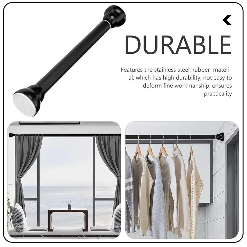 Perforated Shower Curtain Rod 250cm 200cm Extendable Rail Bar Hanging Clothes 3 Meters Curtain Rod Shower Curtain Pole for Home