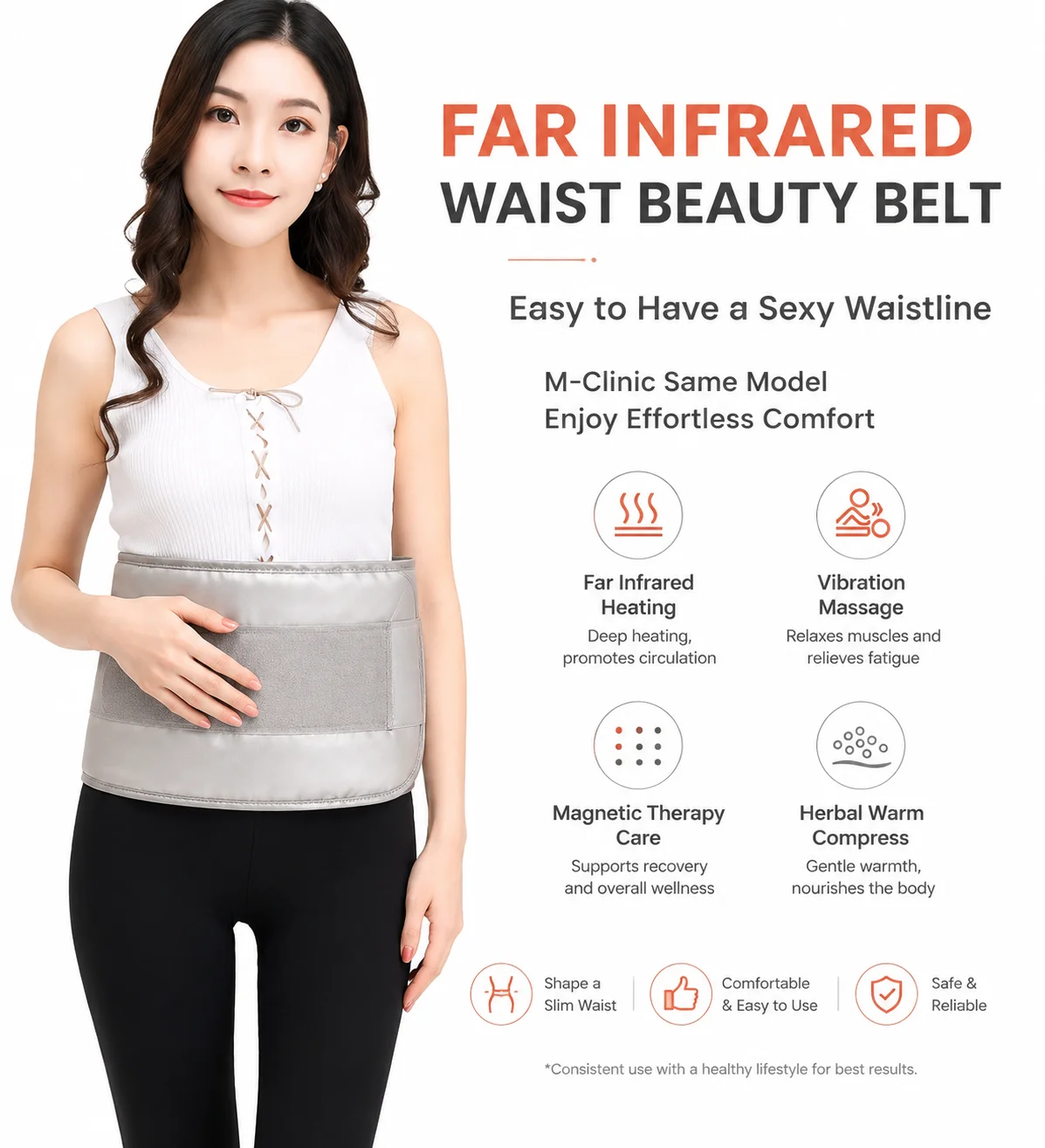 NEW Far infrared Waist Trimmer Exercise Belly Belt Slimming Burn Fat Sauna Weight Loss fat shaping burning abdomen reduce belly
