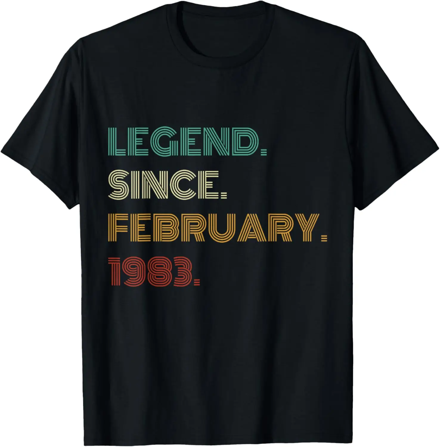 

41 Years Old Legend Since February 1983 41st Birthday T-Shirt