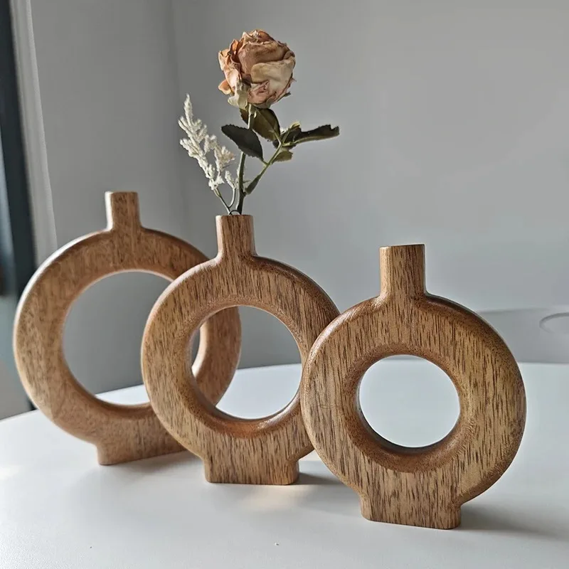 wooden vase