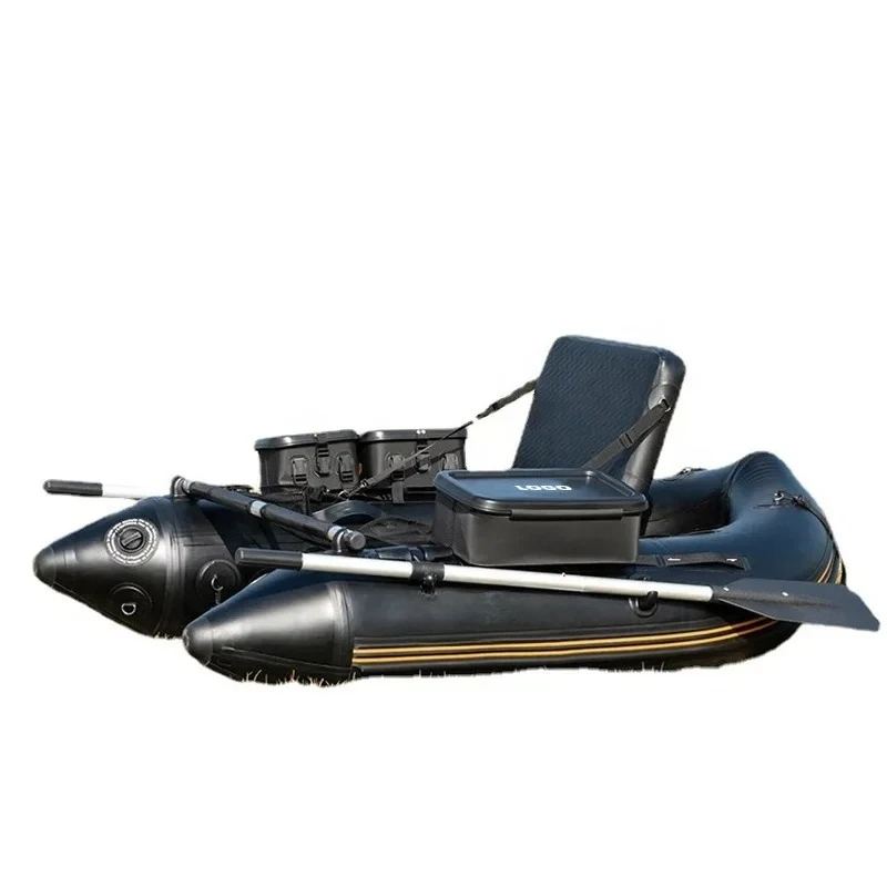 Belly Boat Fishing Float Tube Inflatable Boat With Adjustable Straps/Fish Ruler/Carry Bag