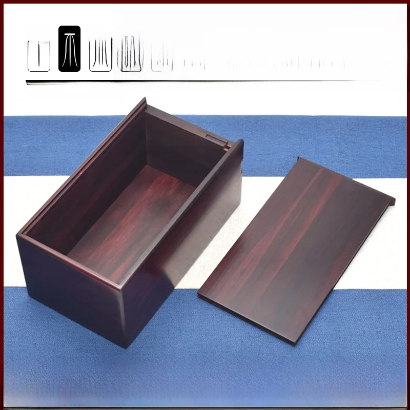 

Classical Old Rosewood Jewelry Box Zitan Wood Seal Box No Stamp Box Ink Box Mechanism Prop Box Home Decor Accessories