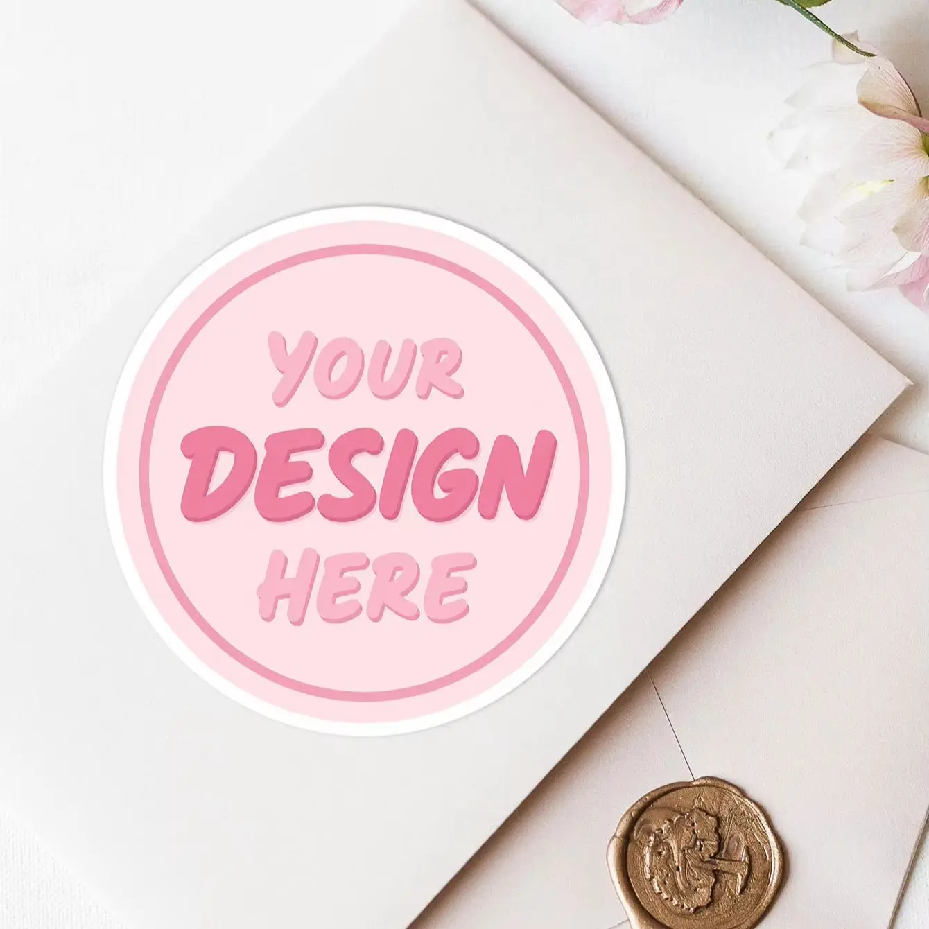 1-100Pcs Custom Stickers Round, Personalized Image & Text Labels for Friends, Scrapbooking Journaling Album Craft Decoration