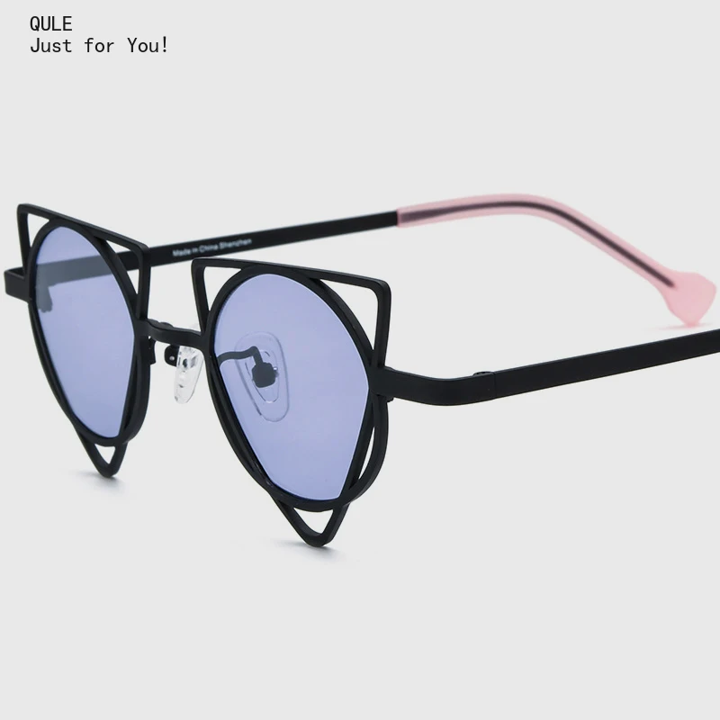 New Top Quality Men Color Pure Titanium Fashion Sunglasses 185859 Lady Cat Eye Personality Driving UV400 Handmade Sunglasses