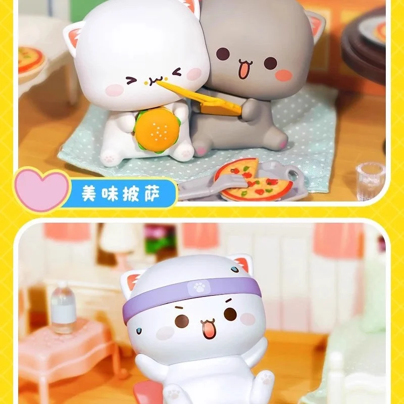 미타오 캣 시즌 2 위드 러브 4 시리즈 블라인드 박스 액션 피규어 만화 모델 인형 미스터리 박스 서프라이즈 장난감 어린이 선물