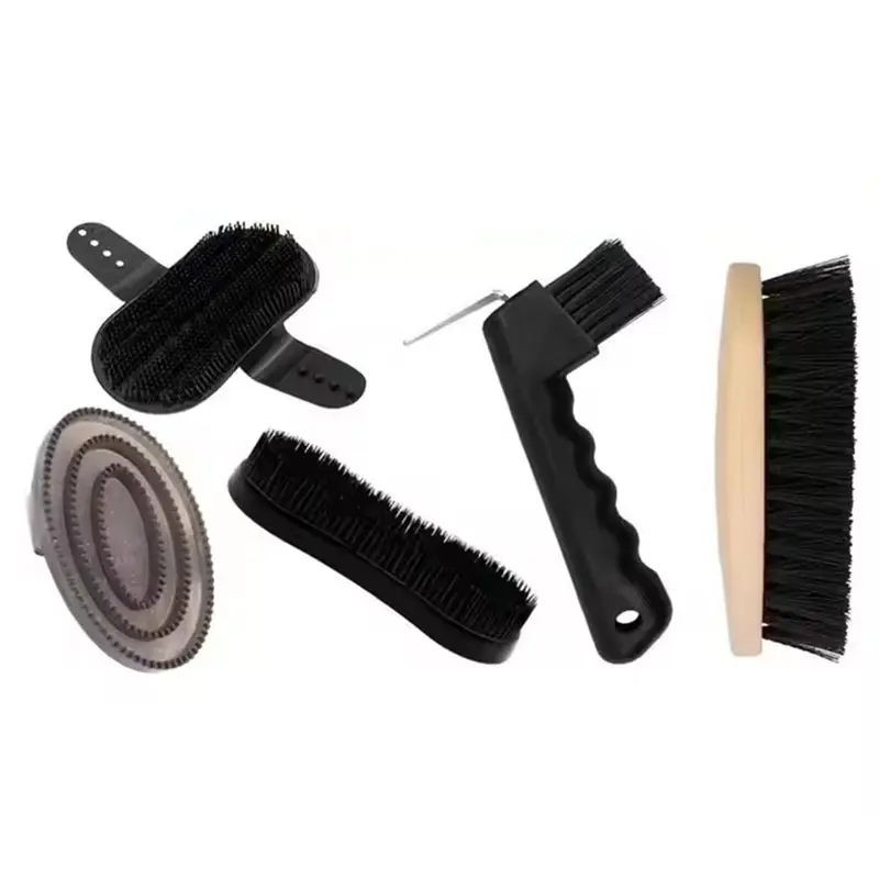 

【TRAVEL ESSENTIAL】5-Piece Horse Grooming Kit Complete Care Set With Comb Body Brush Hoof Pick & More For Horses Ponies