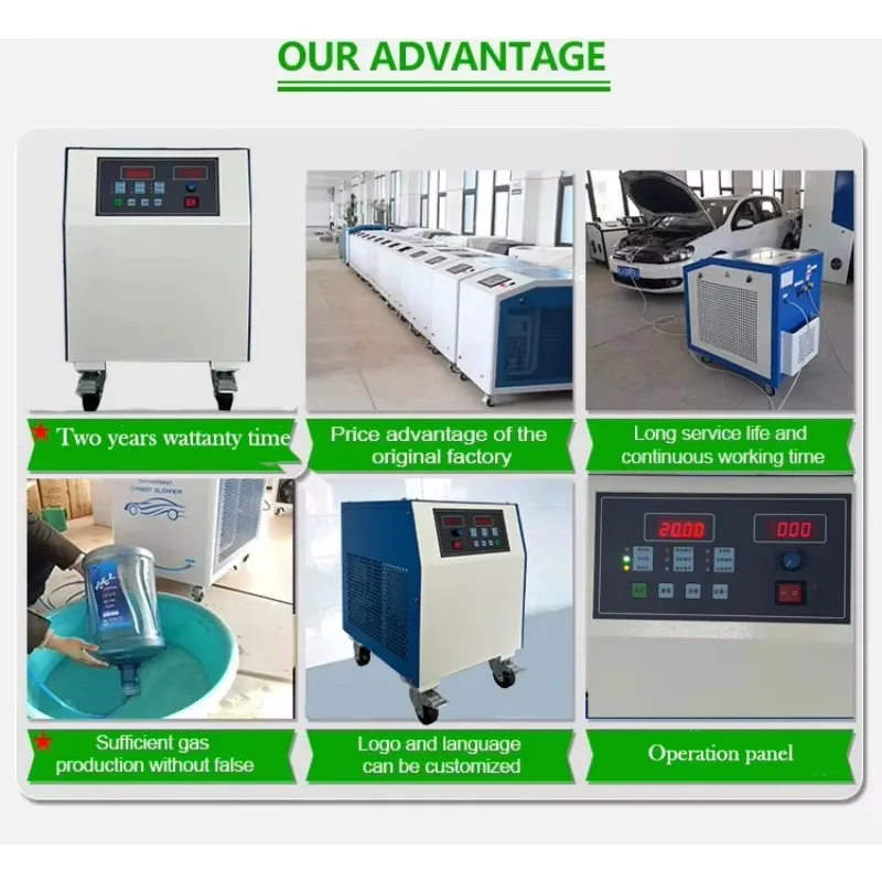 Mobile Decalaminage Hho Oxy Hydrogen Engine Carbon Cleaner Machine For Diesel And Petrol Cars 500L/h