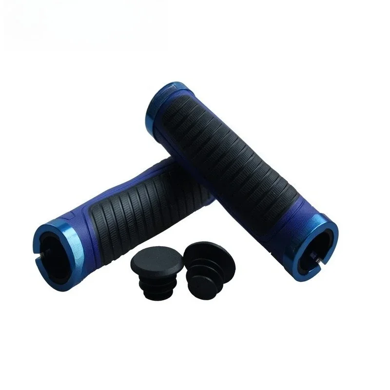 Bicycle grips, mountain bike handlebars, rubber locking comfort, non-slip and shock absorption for riding