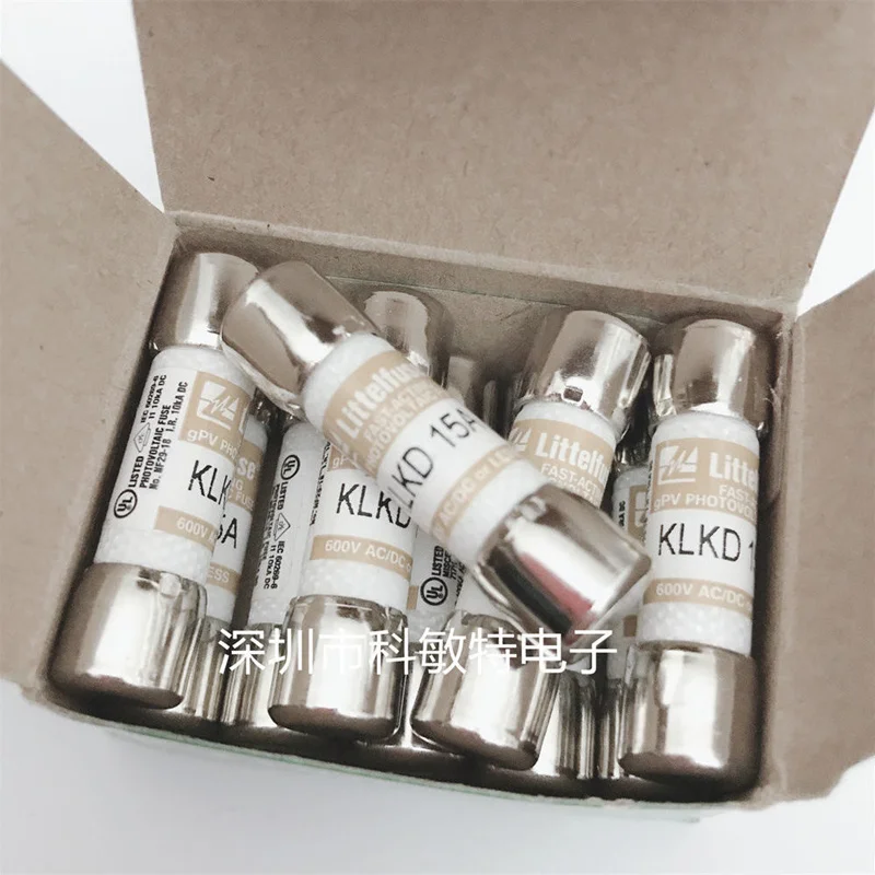 

Free Shipping 10Pcs New original United States Littelfuse fuse KLKD15 fuse KLKD 15 10*38MM Fast fuse KLKD 15A 600V Ceramic fuse