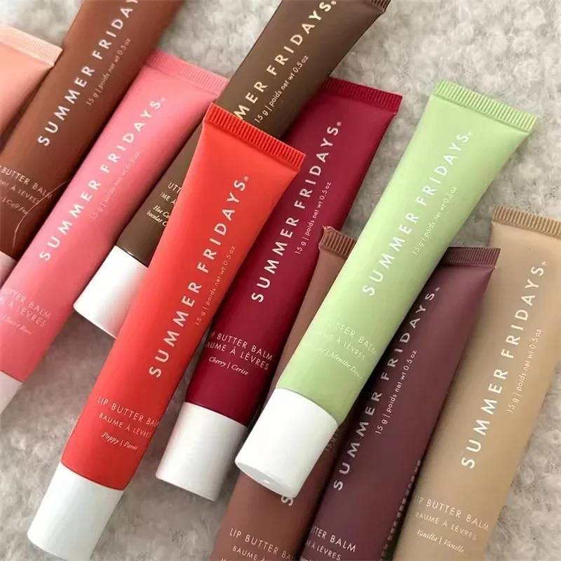 Gelados de verão rosa goiaba bálsamo labial mini conjunto de brilho labial novo hidratante transparente suave tubo espelho batom maquiagem labial