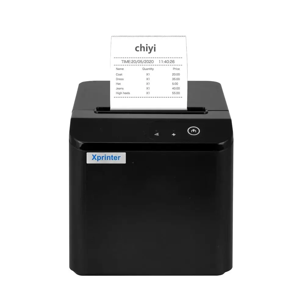 Economical Xprinter Xp-T80Q USB+LAN Automatic Cutting 80mm POS Printing Kitchen and Restaurant Thermal Receipt Printer