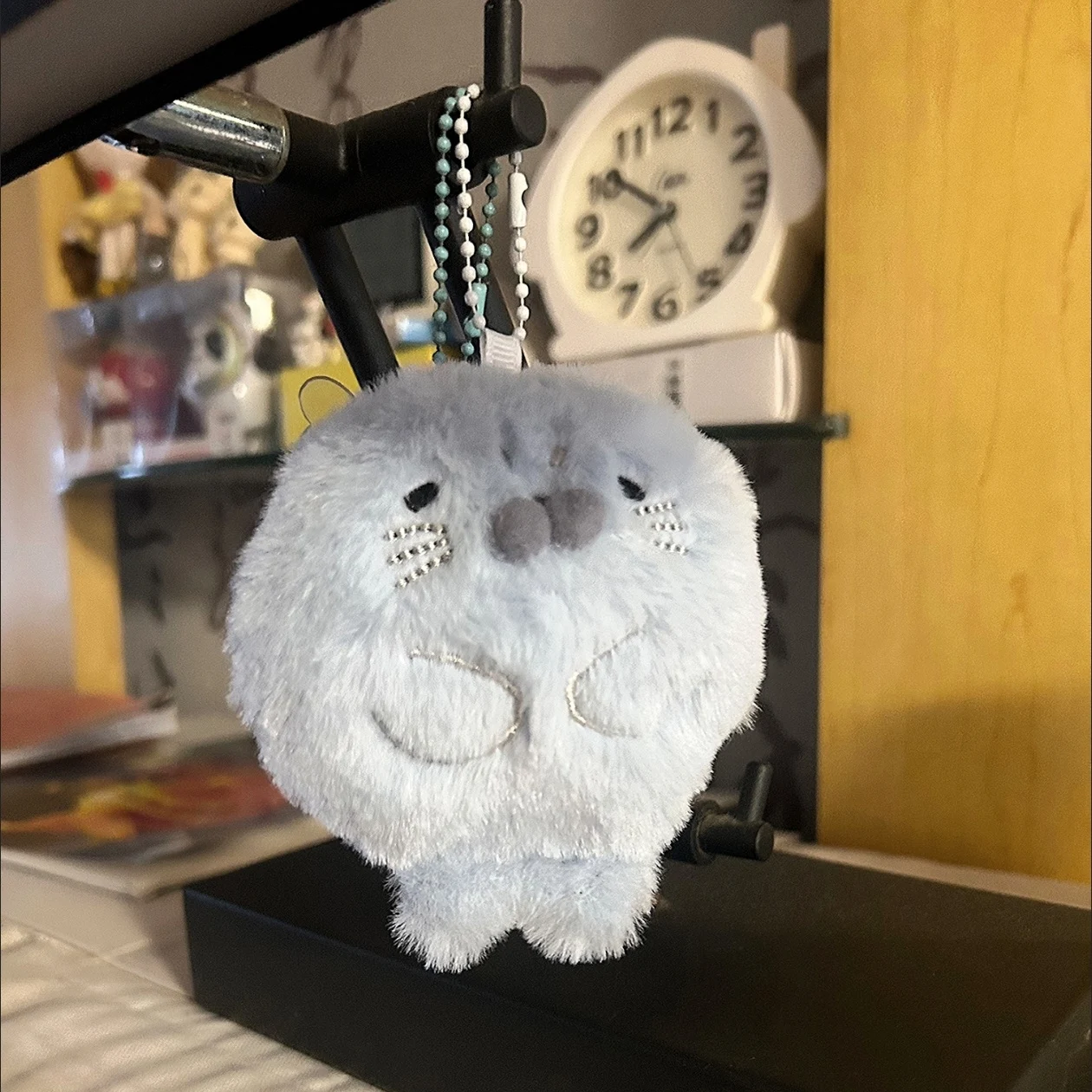 دمية حيوانات محشوة لطيفة على شكل حوت، لعبة قطيفة ناعمة، سلسلة مفاتيح كاواي، إكسسوار حقيبة ظهر، هدية للبنات، وسادة مريحة، تعليقة حقيبة