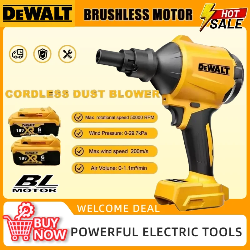 

Беспроводной пистолет для удаления пыли Dewalt, бесщеточный воздуходув с насадкой, многофункциональный пылесос-надуватель для аккумуляторов Dewalt