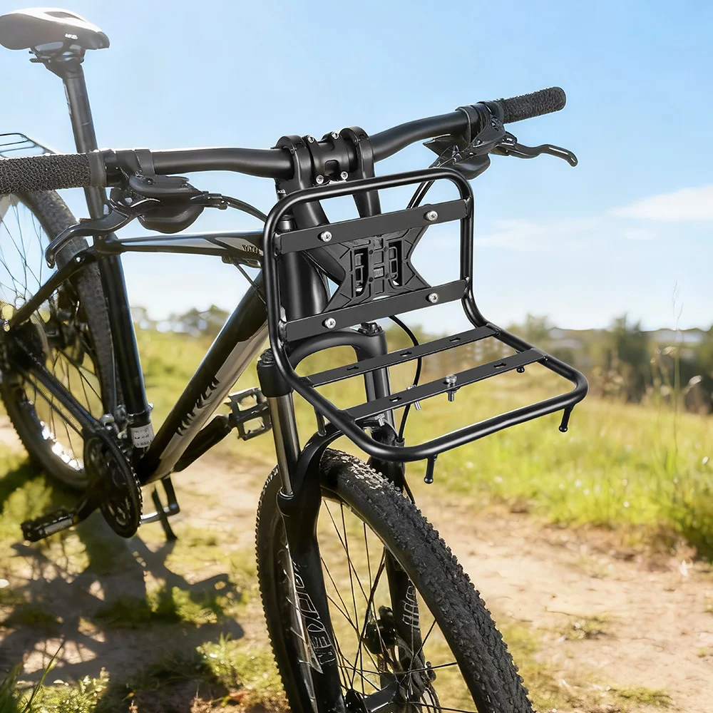 NEWBOLER MTB Fahrrad Front Rack Träger Packtaschen Tasche Gepäck Regal Halterung Stamm Für Fahrrad Zubehör – Detail 13