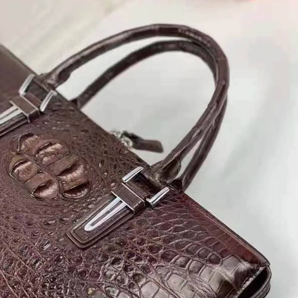 ourui new arrival men handbag men crocodile leather bag male  men crocodile bag