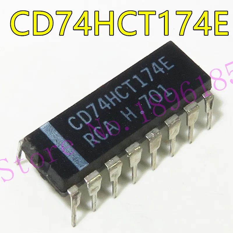 CD74HCT174E CD74HCT123E DIPHigh Speed CMOS Logic Hex D-Type Flip-Flop with Reset