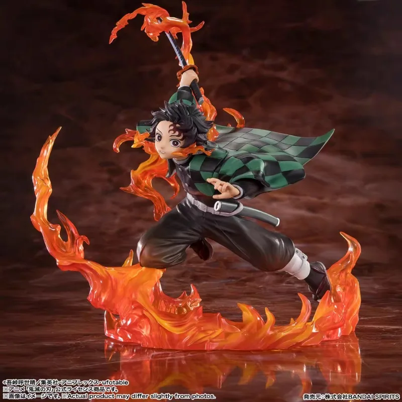 Szybka wysyłka Bandai Anime Figuarts ZERO Demon Slayer TANJIRO KAMADO KYOJURO RENGOKU'S SWORD GUARD ver Oryginalny Model Zabawka Figurka Akcji