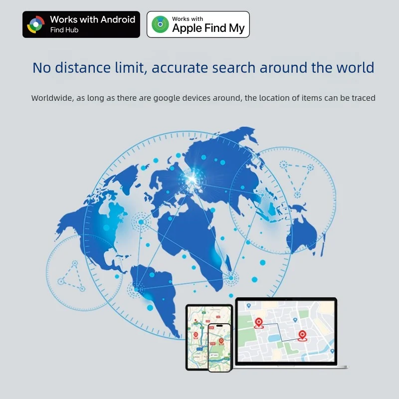 متوافق مع نظام Android IOS المزدوج، جهاز بلوتوث صغير مضاد للخسارة، جهاز تعقب GPS، مفاتيح السيارة، حزمة الكلاب والحيوانات الأليفة، مكتشف الأطفال #5