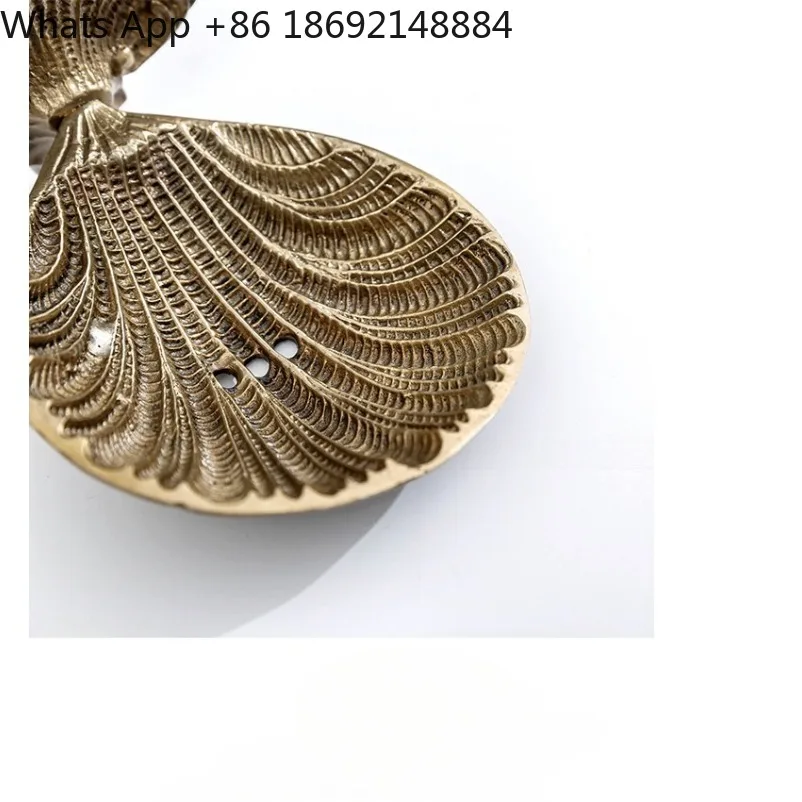 

Home Furnishing European Retro Brass Washing Table Soap Box Decorative Ornament